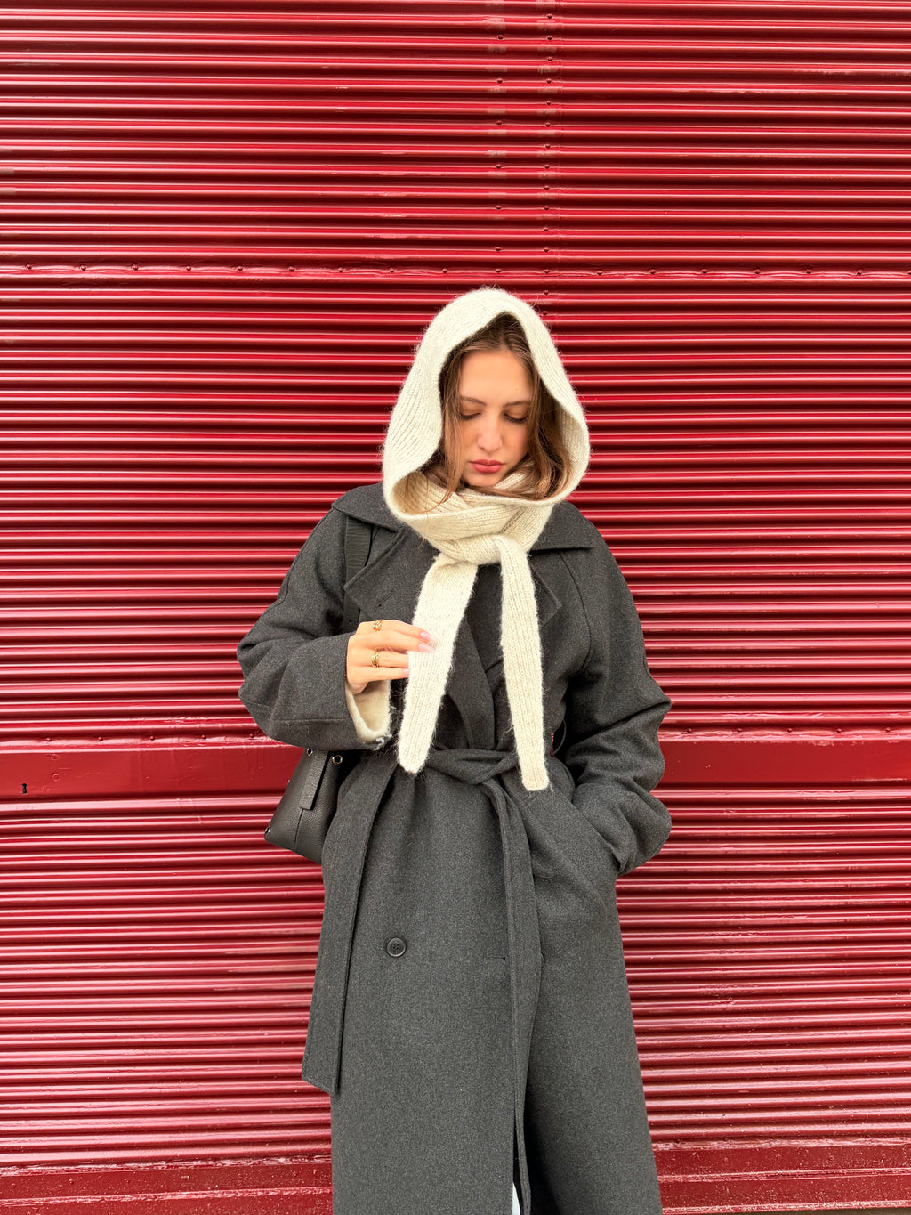 Babushka melange grey