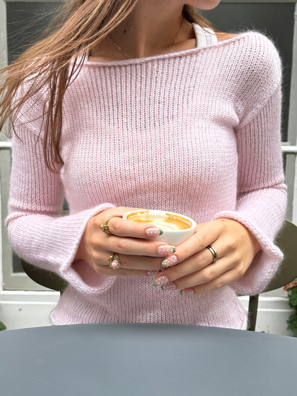 Baby pink svetr